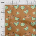 thumbnail image 2 of oneOone Rayon Rust Brown Fabric Save Earth Dress Material Fabric Print Fabric By The Yard 56 Inch Wide, 2 of 5