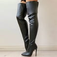 thumbnail image 4 of LSLJS Bottes Cuissardes à Talons Hauts pour Femmes, Chaussures pour Femmes Aguichant d'Hiver à Bout Pointu à Talons Hauts Fins, Bottes Hauteur Genou pour Femmes, 4 of 6