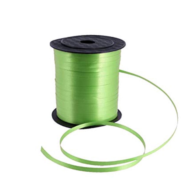 ziyahi 250 Yards Balloon Curling Ribbon Wrap Spool Strap DIY Crafts Decorative Party Favors Wedding String Crafting Accessories Green