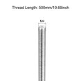 thumbnail image 2 of Unique Bargains Fully Threaded Rod M4 x 500mm 0.7mm Thread Pitch 304 Stainless Steel Right Hand Threaded Rods Bar Studs 3 Pack, 2 of 6