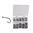 thumbnail image 1 of 500/100 Pcs fishhook set High Carbon Steel Fishing Hooks Set Fly Fishing Hook Set, 1 of 9