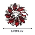 thumbnail image 3 of Crystal Rhinestone Button Covers, Flower Sleeve Decorative Buttons Cover, Button Clips for Shirts, Detachable Shirt Button Clips Buttons Jewelry for Dress Suit Tux Shirt Tuxedo Accessories, 3 of 8
