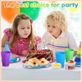 thumbnail image 4 of CHUANK Reusable Plastic Cups- 9 oz Plastic Cups  Plastic Tumblers Set of 12  Unbreakable Plastic Drinking Glasses - Colorful Stackable Party Cups Set (Pack 12- 5.6oz), 4 of 9