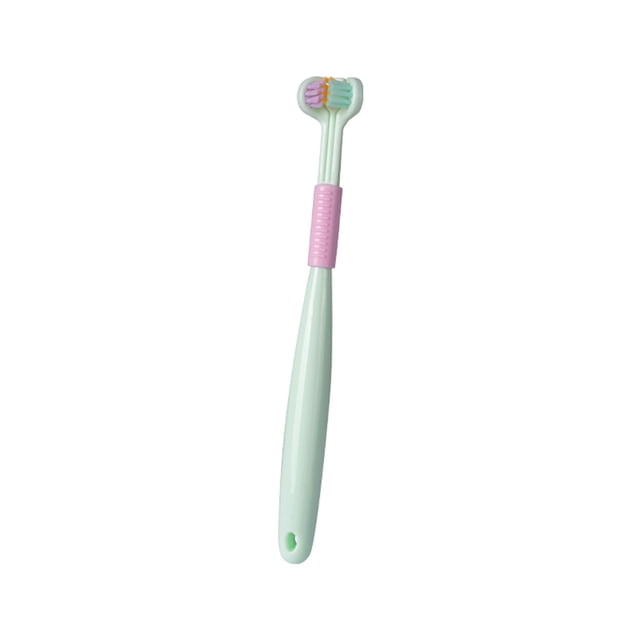 RYRDWP Children's Three-sided Toothbrush Boys And Girls Clean Soft Bristle Toothbrush Children's Toothbrush