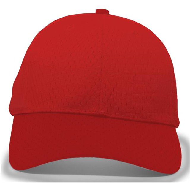 Pacific Headwear 805M.J36.OS Coolport Mesh Hook & Loop Adjustable Cap, Cardinal - One Size
