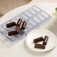thumbnail image 2 of Chocolate Mold Candy DIY Mold 18 Diamond Shaped Clear Candy Maker Mould Used for Homemade Cake Decoration Teaching Props (oval), 2 of 9
