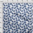 thumbnail image 3 of oneOone Velvet Medium Blue Fabric Floral Craft Projects Decor Fabric Printed By The Yard 58 Inch Wide, 3 of 4