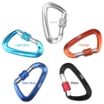 thumbnail image 3 of Étui Mousqueton avec Verrou à Vis et Porte, Mousqueton Robuste 12 Kn pour Hamac, Camping, Randonnée, Backpacking, 3 of 8