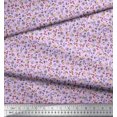 thumbnail image 2 of Soimoi Satin Silk Fabric Earthworm,Fruit & Insect Printed Fabric 1 Yard 42 Inch Wide, 2 of 3
