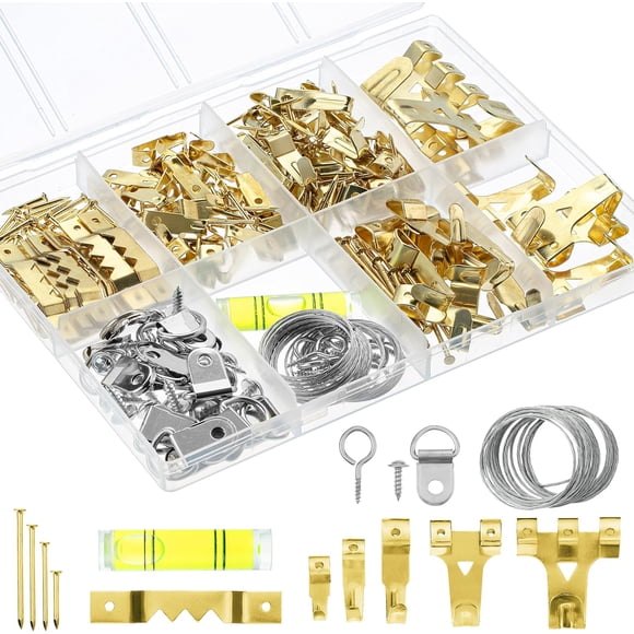 Mr. Pen- Picture Hanging Kit, 276 Pcs, Hangers, Nails, Hooks, Wall Hanging Kit, Frame Hardware