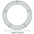 thumbnail image 4 of 8 Inch Round Metal Garland Wire Frame, for Wedding, Valentine's Day, DIY Crafts, Sturdy Metal, 150g, 4 of 6