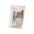 thumbnail image 3 of TopLLC Makeup Brushes 8pcs Mini Makeup Brush Set Foundation Powder Concealers Eye Shadows Blush Cosmetic Brushes With Storage Bag Small Size Portable For Home Office Travel Outdoor Makeup Brush, 3 of 5