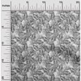 thumbnail image 2 of oneOone Rayon Light Gray Fabric Tropical Craft Projects Decor Fabric Printed By The Yard 56 Inch Wide, 2 of 5
