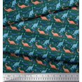 thumbnail image 2 of Soimoi Cotton Voile Fabric Tree & Dinosaur Animal Print Sewing Fabric Yard 42 Inch Wide, 2 of 3