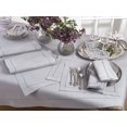 thumbnail image 4 of SARO 6302.GY90S 90 in. Square Classic Hemstitch Border Tablecloth  Grey, 4 of 4