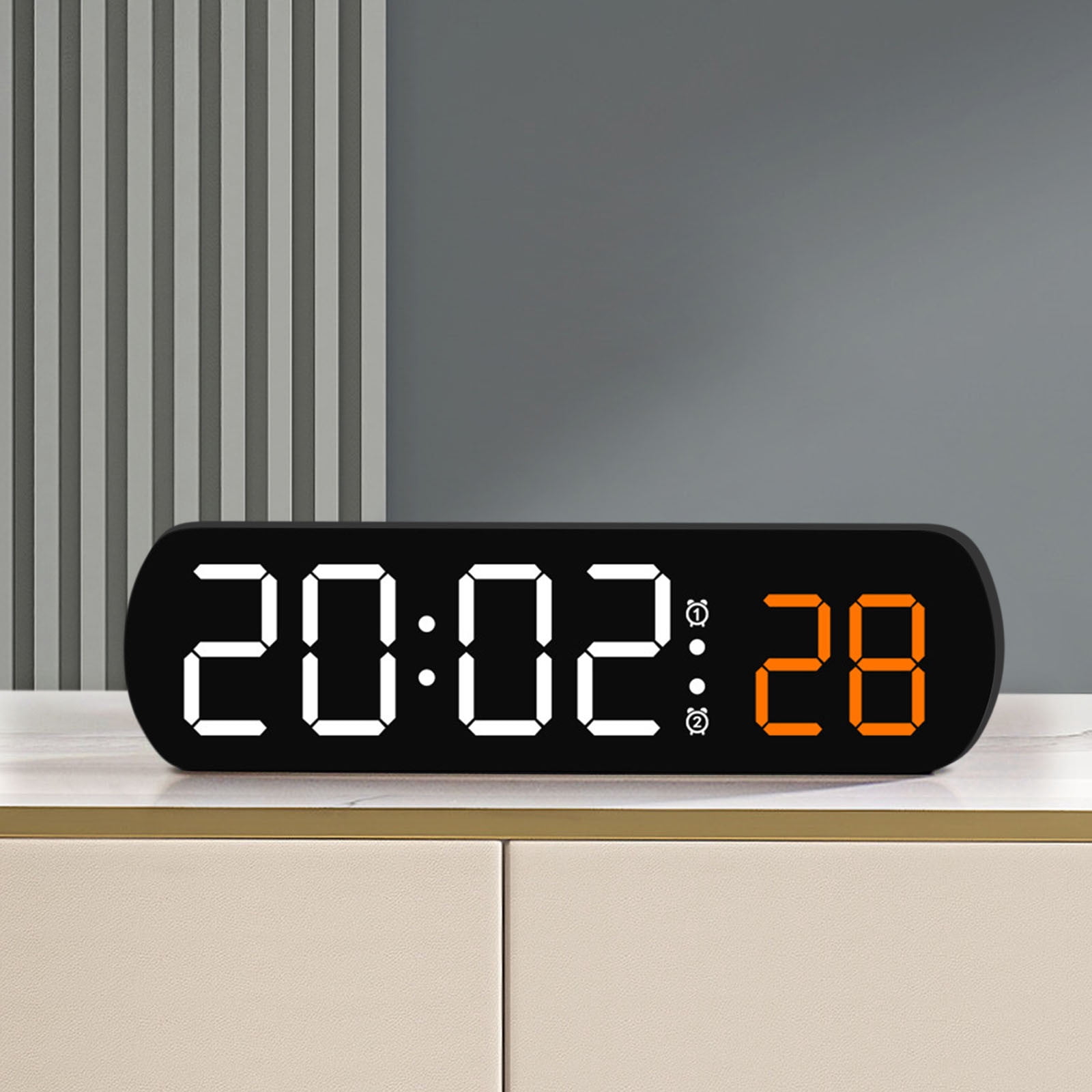Mefallenssiah Electronic Clock Multi-Functional Led Alarm Clock ...