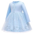 thumbnail image 2 of Robe de Princesse à Manches Longues pour Bébé Fille, Robe de Fête 12 m-5 T, 2 of 7