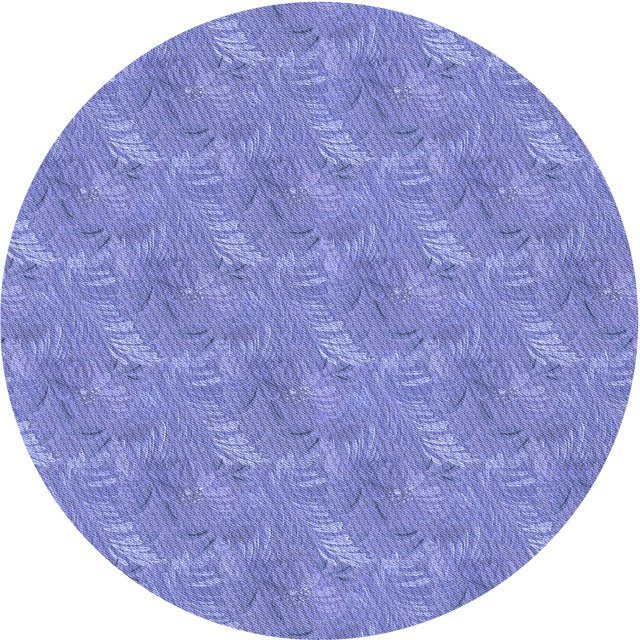 Ahgly Company Tapis d'Intérieur Rond Lavable en Machine Mimosa Violet Transitionnel, 3 Pieds Rond