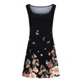 thumbnail image 4 of zanvin Robes d'Été pour Femmes Robe Mini Sans Manches Robe Visuellement Mince Mode Imprimé Floral Nouveautés d'Été Impression Robes d'Été, 4 of 5