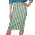 thumbnail image 4 of Moomaya Jupe Imprimée Longueur Genou pour Femmes Grande Taille Jupe en Poly Spandex, 4 of 6