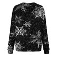 thumbnail image 5 of EGNMCR Sweatshirt Mode de Noël Pull-Over à Col Rond Imprimé pour Femmes Manches Longues Blouse Confortable Sweatshirt, 5 of 5