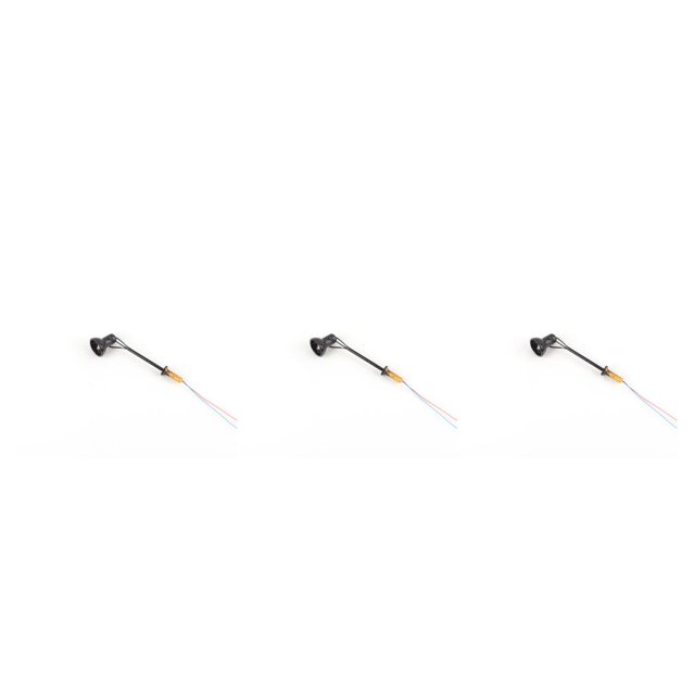 yingyy Model Railway Lamp Outdoor 1:87 Scale Streetlight Building LED Park Light Garden Yard Building Layout Decorations Type A Black 3Set