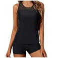thumbnail image 1 of Women Tankini Swimsuit Tummy Control Top With Shorts Two Piece Bathing Suit, 1 of 6