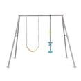 thumbnail image 2 of Intex Balançoire de Terrain de Jeu Colorée à Deux Fonctionnalités avec Barre Trapèze pour Enfants, Gris, 2 of 12