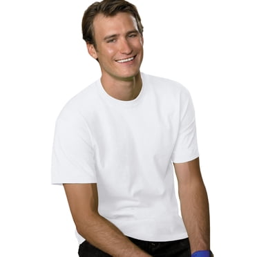 Hanes T-shirt à Manches Courtes pour Hommes 5,2 oz, Poids Lourd, 4TG, Blanc