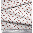 thumbnail image 2 of Soimoi Moss Georgette Fabric Guitar Musical Instrument Fabric Prints by Yard 42 Inch Wide, 2 of 3