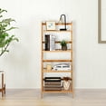thumbnail image 4 of Gymax Étagère Échelle en Bambou à 4 Niveaux, Présentoir Polyvalent pour Plantes, Étagère de Rangement, 4 of 10