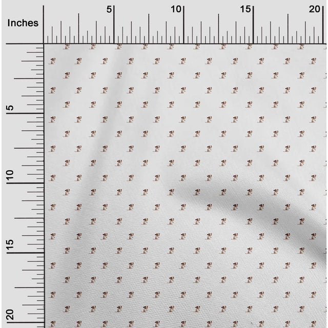 oneOone Viscose Jersey Fabric Cartoon Dog Printed Craft Fabric BTY 60 Inch Wide