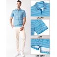 thumbnail image 4 of Polos de Golf pour Hommes à Manches Courtes, Évacuation de l'Humidité, Coupe Sèche, Motifs Imprimés, Polo de Performance à Col, Polos de Golf pour Hommes, 4 of 6