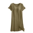 thumbnail image 1 of Pyjama en Coton pour Femmes en Liquidation, Chemises de Nuit Grande Taille pour Femmes, Chemises de Nuit à Manches Courtes avec Soutien-Gorge Intégré, Nuisette à Enfiler, Robe de Nuit Douce et Confortable, Chemise de Nuit pour Femmes, Nouvelle Jaune TG, 1 of 9