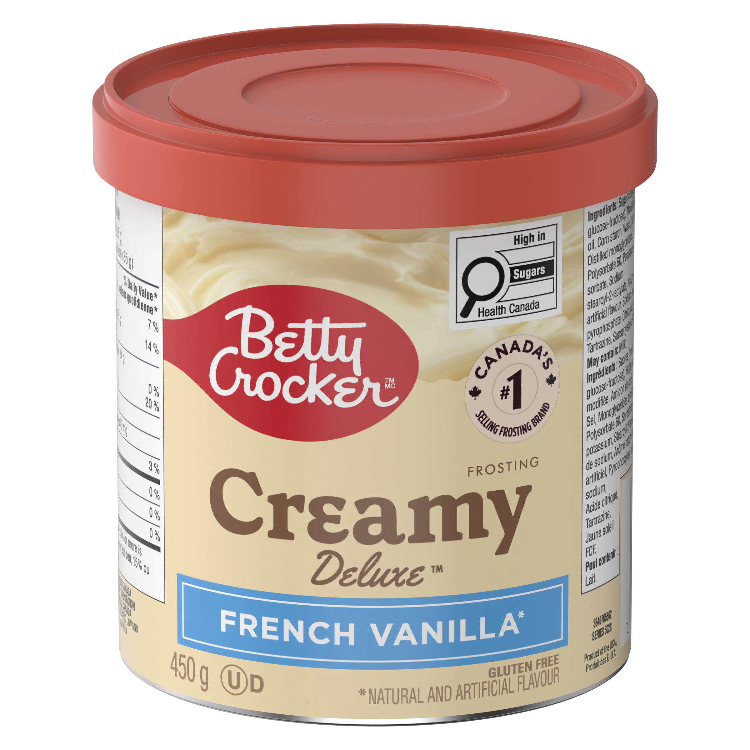 Glaçage Crémeux Deluxe Betty Crocker, Vanille Française, Sans Gluten