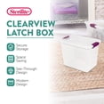 thumbnail image 3 of Sterilite 27 Qt ClearView Latch Storage Stackable Bin with Latching Lid, 12 Pack, 3 of 8