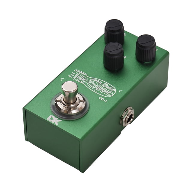 DK Guitar Overdrive Pedal Electric Guitar Effects Pedal True Bypass Metal Shell DC 9V 6.35mm Input/Output Interface Mini Guitar Overdrive Effector