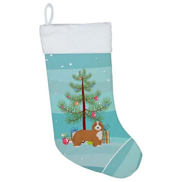 Carolines Treasures CK3827CS Doxiepoo #2 Christmas Tree Christmas Stocking, Large, Multicolor