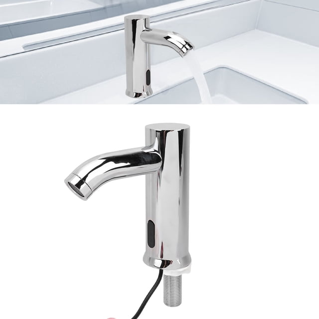 Robinet à Capteur de Mouvement, Robinet d'Évier Sans Contact en Acier Inoxydable G1/2 pour Usage Commercial