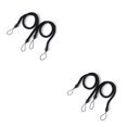 thumbnail image 3 of stanreset 1/2/3/5 2 Pieces Household Hotel Polyester Curtain Holdback Living Room Drape Tieback Draperies Decorative Holder Waved Rope Black 2PCS, 3 of 6
