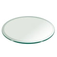 thumbnail image 1 of 30" Inch Round Glass Table Top 1/4" Thick Tempered Beveled Edge by Fab Glass and Mirror, 1 of 5