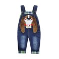 thumbnail image 1 of KIDSCOOL SPACE Salopette en Jean Tricotée Douce en Coton pour Bébé 3D Dessin Animé 6 m, 1 of 6