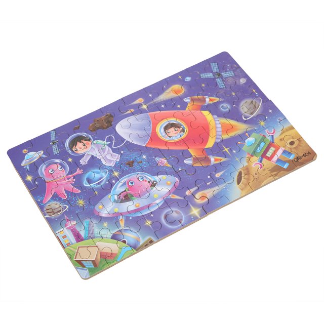 Rdeghly Kid Puzzle Toy,Children Puzzle,60pcs Children Puzzle Exquisite Cartoon Pattern Kid Jigsaw Puzzles Toy Gift with Storage Box