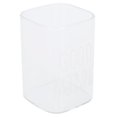 thumbnail image 3 of Clear Mugs, Glass Coffee Cups Square Durable Transparent  For Living Room White Label 240ml, 3 of 8