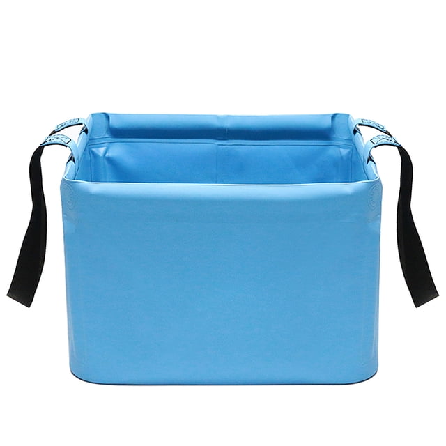 Boîte de Pêche Pliante 18L Seau Portable Multifonctionnel Grand Volume Conteneur d'Eau pour Camping Randonnée Usage Domestique
