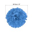 thumbnail image 2 of Unique Bargains 6' Tissue Pom Poms Paper Flowers Ball Wedding Party Decoration, Blue 10 Pack, 2 of 6
