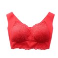 thumbnail image 2 of RKSTN Women's Plus Size Bra Unadjustable Sports Extra-Elastic Breathable Lace Trim Bra, 2 of 4