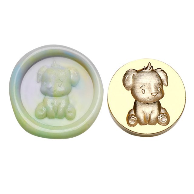 -shaped Stamp Head 3D Relief Copper Head for Wedding Card (Triceratops)