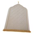 thumbnail image 3 of veasfak Islamic Prayer Rug Home Embossing Soft Worship Kneel Thick Prayer Carpet Mat white, 3 of 9