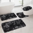 thumbnail image 1 of Ycandiee Bathroom Mat Set, Bathroom Rug Set 4 Piece, Soft Absorbent Microfiber Bath Mats and U-Shaped Contour Toilet Rug, Non-Slip, Machine Wash Dry, Plush Shaggy Bath Mats for Bathroom, 1 of 7